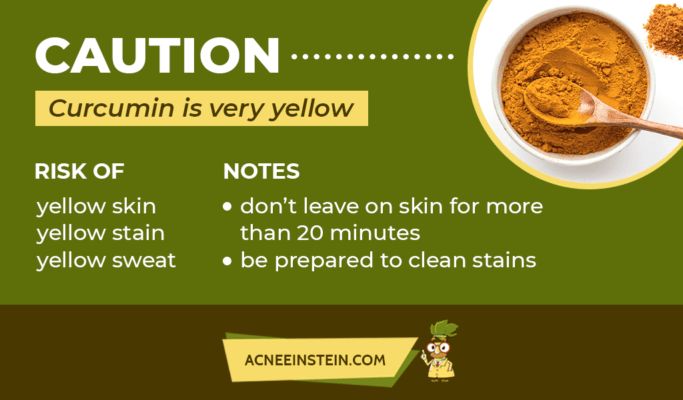 Caution - Curcumin is very yellow!