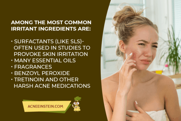 Common irritant ingredients to avoid